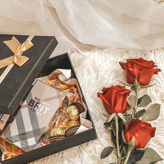 High-Quality Gift Box with Gold Ribbon
